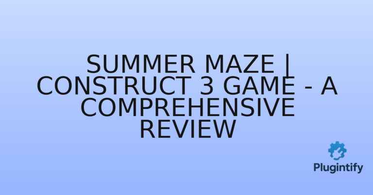 Read more about the article Summer Maze | Construct 3 Game – A Comprehensive Review