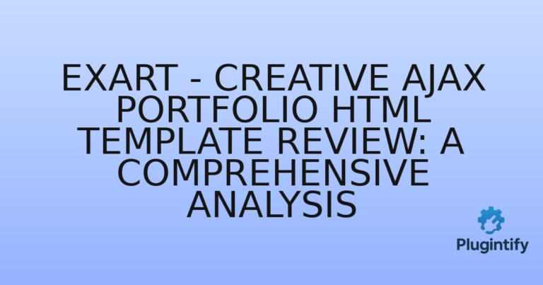 Read more about the article ExArt – Creative Ajax Portfolio HTML Template Review: A Comprehensive Analysis