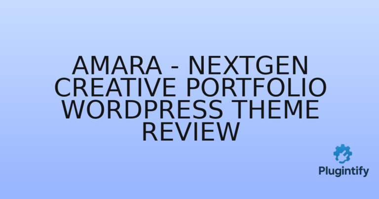 Read more about the article Amara – NextGen Creative Portfolio WordPress Theme Review