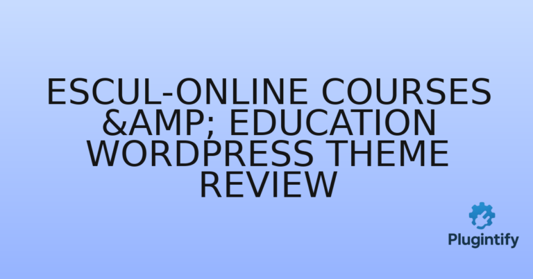 Read more about the article Escul-Online Courses & Education WordPress Theme Review