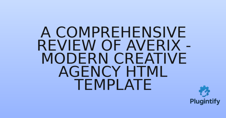 Read more about the article A Comprehensive Review of Averix – Modern Creative Agency HTML Template
