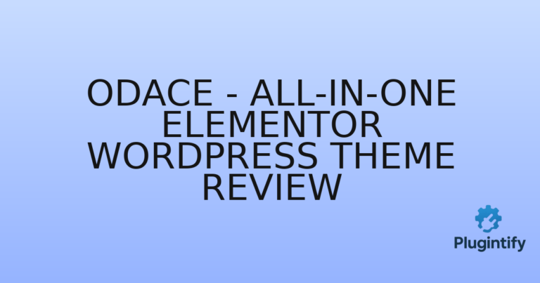 Read more about the article Odace – All-in-One Elementor WordPress Theme Review