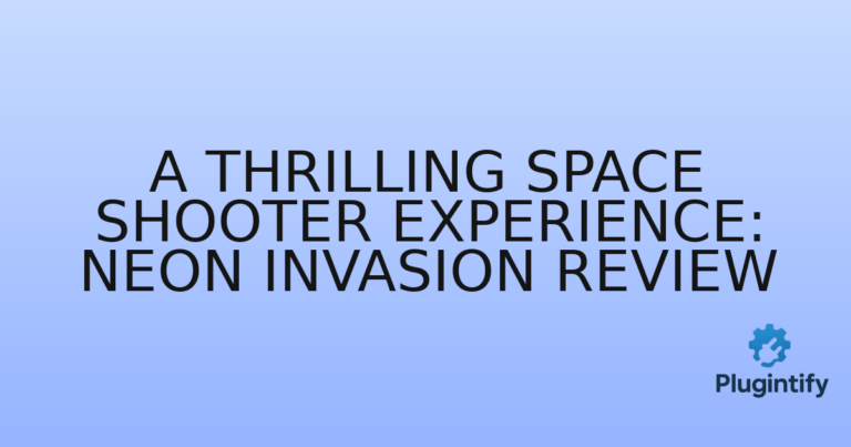 Read more about the article A Thrilling Space Shooter Experience: Neon Invasion Review
