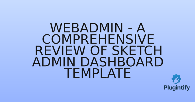 Read more about the article Webadmin – A Comprehensive Review of Sketch Admin Dashboard Template