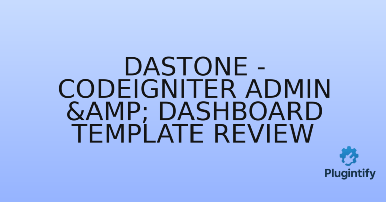 Read more about the article Dastone – CodeIgniter Admin & Dashboard Template Review