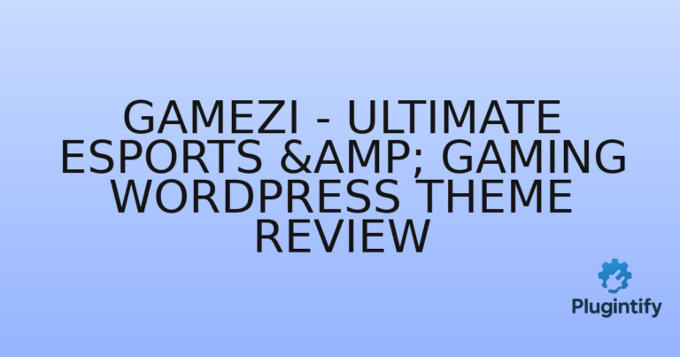 Read more about the article Gamezi – Ultimate eSports & Gaming WordPress Theme Review