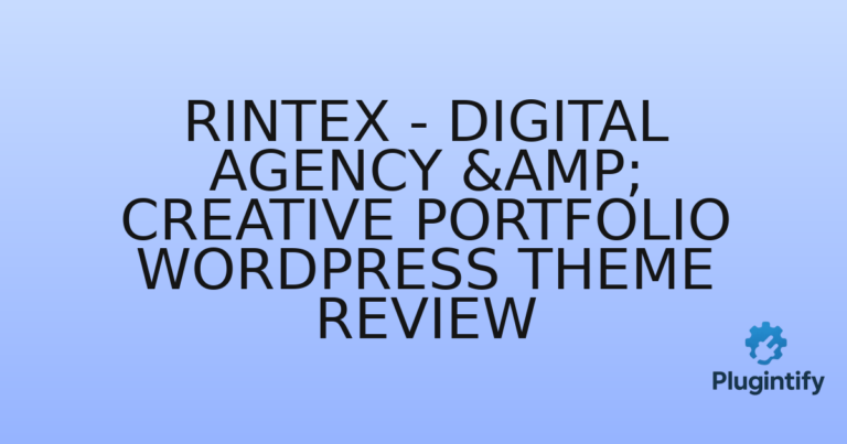 Read more about the article Rintex – Digital Agency & Creative Portfolio WordPress Theme Review