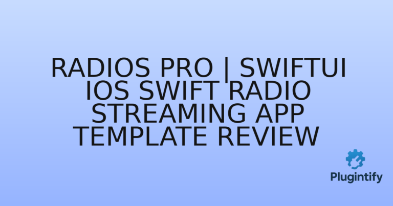 Read more about the article RadiOS Pro | SwiftUI iOS Swift Radio Streaming App Template Review