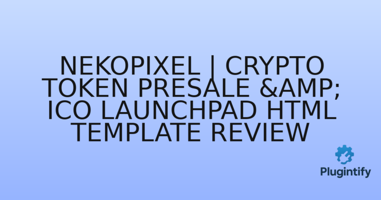Read more about the article Nekopixel | Crypto Token Presale & ICO Launchpad HTML Template Review