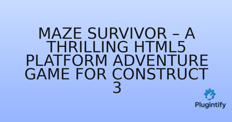 Read more about the article Maze Survivor – A Thrilling HTML5 Platform Adventure Game for Construct 3