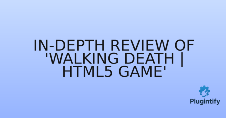 Read more about the article In-Depth Review of ‘Walking Death | HTML5 Game’