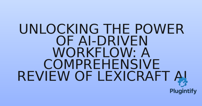 Read more about the article Unlocking the Power of AI-Driven Workflow: A Comprehensive Review of LexiCraft AI
