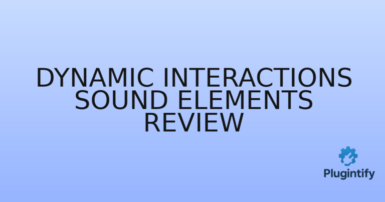 Read more about the article Dynamic Interactions Sound Elements Review