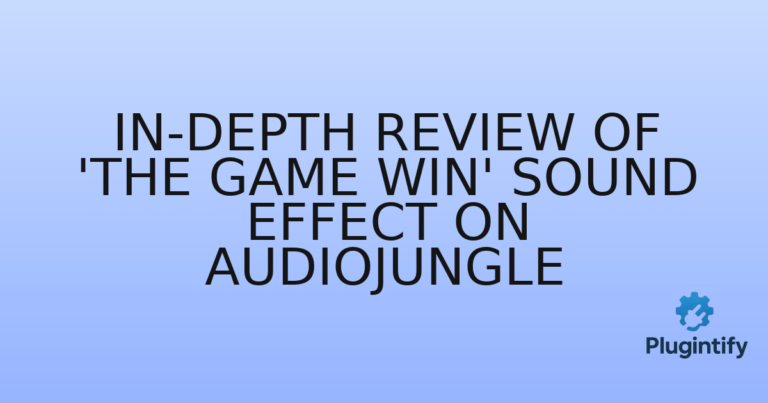 Read more about the article In-Depth Review of ‘The Game Win’ Sound Effect on AudioJungle