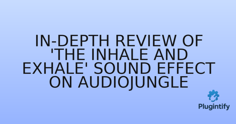 Read more about the article In-Depth Review of ‘The Inhale and Exhale’ Sound Effect on AudioJungle