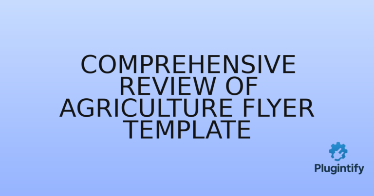 Read more about the article Comprehensive Review of Agriculture Flyer Template