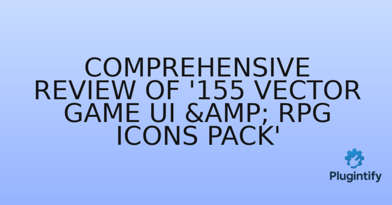 Read more about the article Comprehensive Review of ‘155 Vector Game UI & RPG Icons Pack’