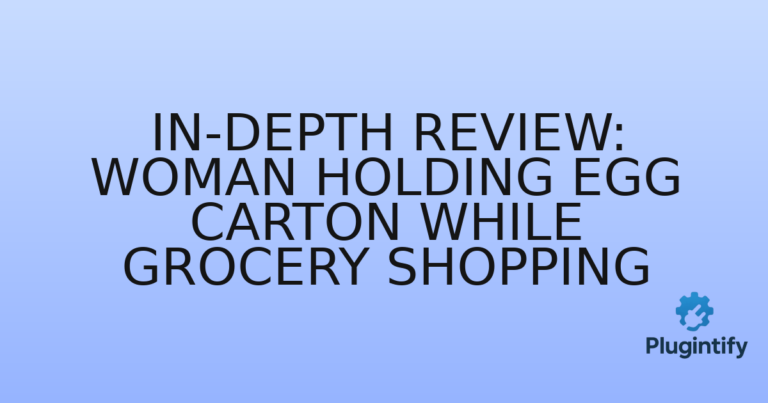 Read more about the article In-Depth Review: Woman Holding Egg Carton While Grocery Shopping