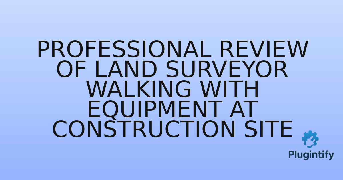 You are currently viewing Professional Review of Land Surveyor Walking with Equipment at Construction Site