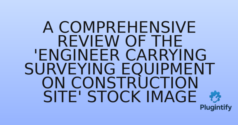 Read more about the article A Comprehensive Review of the ‘Engineer carrying surveying equipment on construction site’ Stock Image