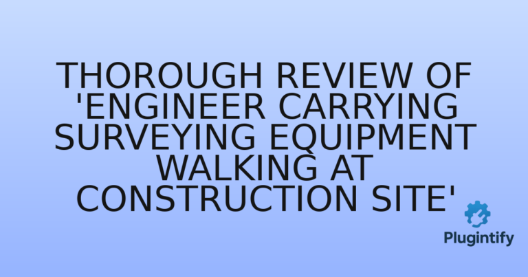 Read more about the article Thorough Review of ‘Engineer carrying surveying equipment walking at construction site’