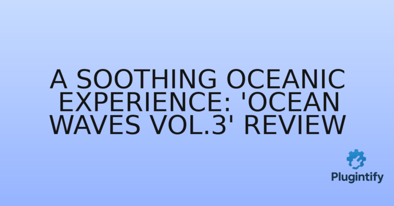 Read more about the article A Soothing Oceanic Experience: ‘Ocean Waves Vol.3’ Review