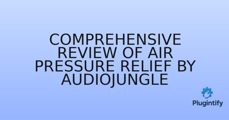 Read more about the article Comprehensive Review of Air Pressure Relief by AudioJungle