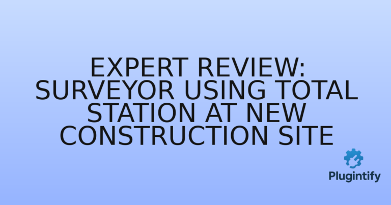 Read more about the article Expert Review: Surveyor using total station at new construction site