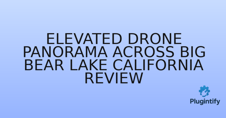 Read more about the article Elevated Drone Panorama Across Big Bear Lake California Review