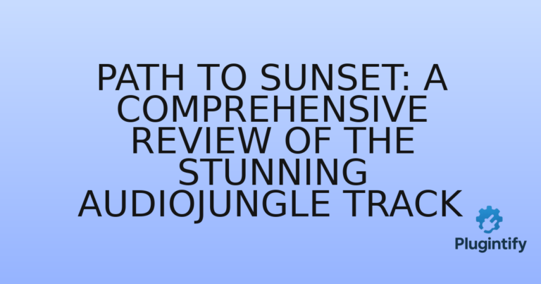 Read more about the article Path to Sunset: A Comprehensive Review of the Stunning AudioJungle Track