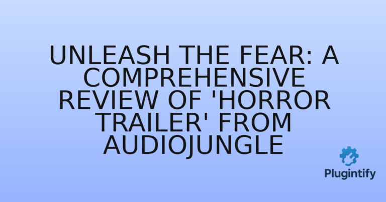 Read more about the article Unleash the Fear: A Comprehensive Review of ‘Horror Trailer’ from AudioJungle