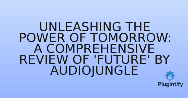 Read more about the article Unleashing the Power of Tomorrow: A Comprehensive Review of ‘Future’ by AudioJungle