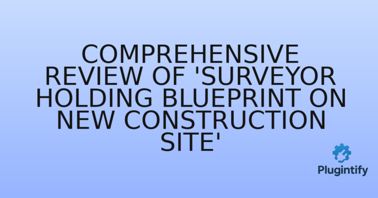 Read more about the article Comprehensive Review of ‘Surveyor holding blueprint on new construction site’