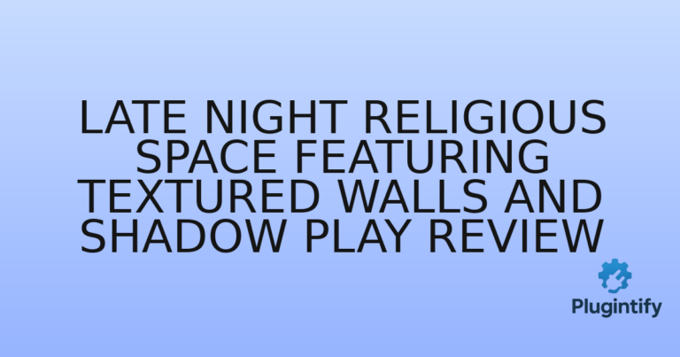 Read more about the article Late Night Religious Space Featuring Textured Walls and Shadow Play Review