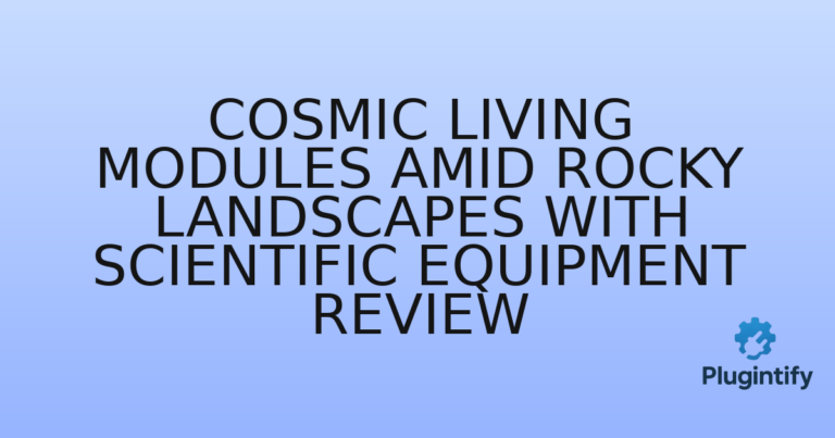 Read more about the article Cosmic Living Modules Amid Rocky Landscapes with Scientific Equipment Review