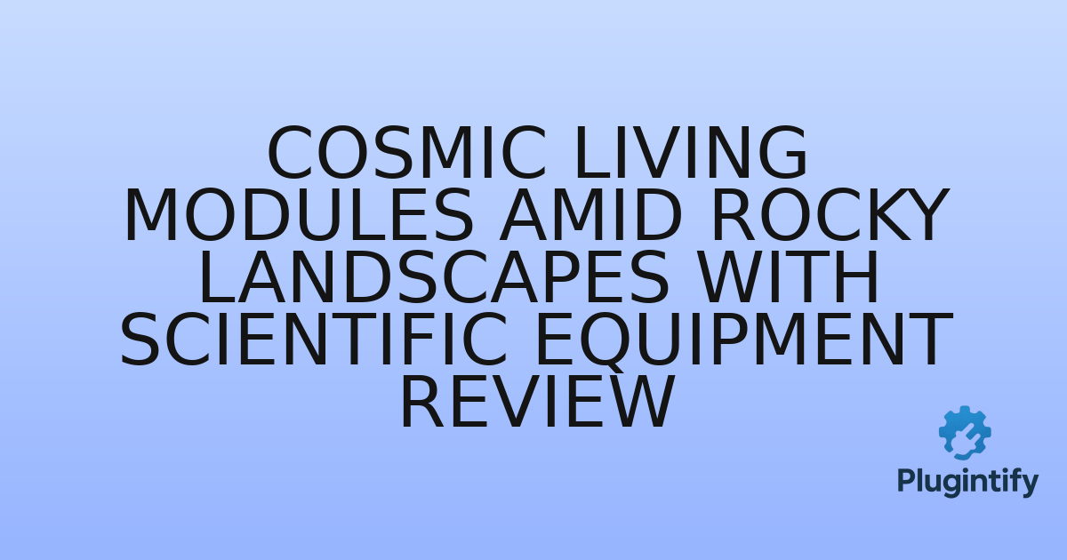 You are currently viewing Cosmic Living Modules Amid Rocky Landscapes with Scientific Equipment Review