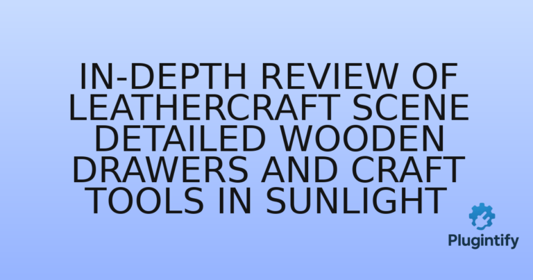 Read more about the article In-Depth Review of Leathercraft Scene Detailed Wooden Drawers and Craft Tools in Sunlight