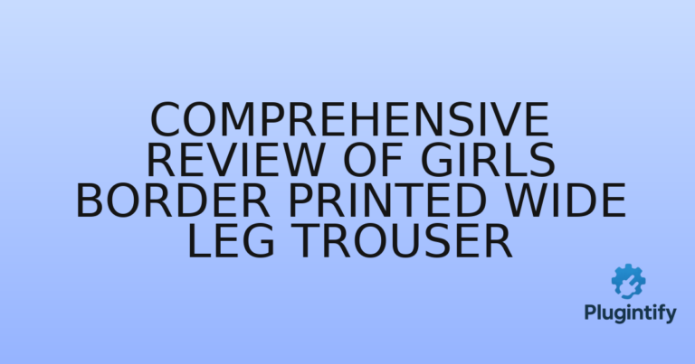 Read more about the article Comprehensive Review of Girls Border Printed Wide Leg Trouser