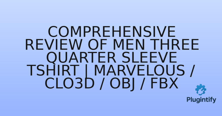 Read more about the article Comprehensive Review of Men Three Quarter Sleeve Tshirt | Marvelous / Clo3d / obj / fbx