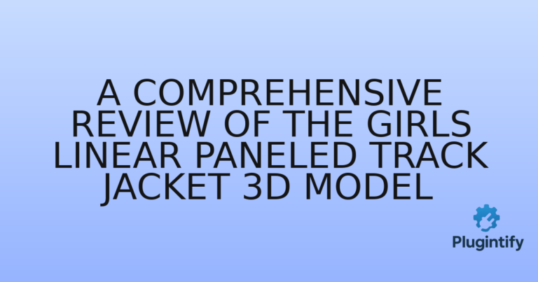 Read more about the article A Comprehensive Review of the Girls Linear Paneled Track Jacket 3D Model
