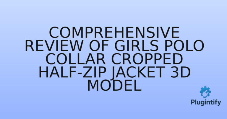 Read more about the article Comprehensive Review of Girls Polo Collar Cropped Half-Zip Jacket 3D Model
