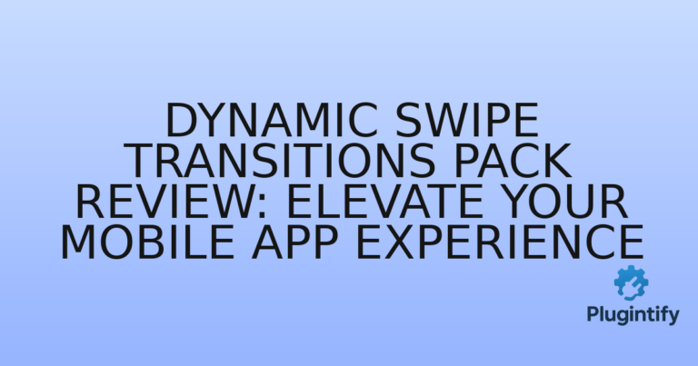 Read more about the article Dynamic Swipe Transitions Pack Review: Elevate Your Mobile App Experience