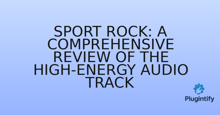 Read more about the article Sport Rock: A Comprehensive Review of the High-Energy Audio Track