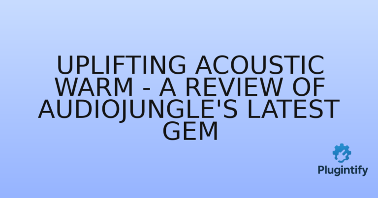 Read more about the article Uplifting Acoustic Warm – A Review of AudioJungle’s Latest Gem