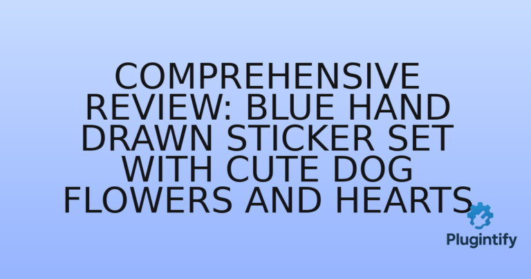 Read more about the article Comprehensive Review: Blue Hand Drawn Sticker Set with Cute Dog Flowers and Hearts