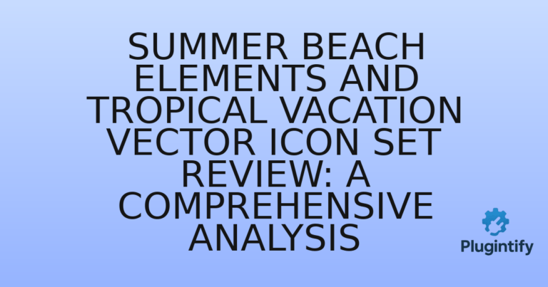 Read more about the article Summer Beach Elements and Tropical Vacation Vector Icon Set Review: A Comprehensive Analysis