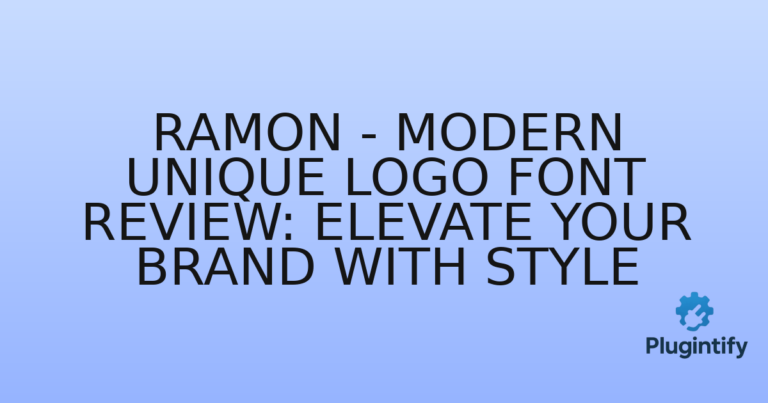 Read more about the article Ramon – Modern Unique Logo Font Review: Elevate Your Brand with Style