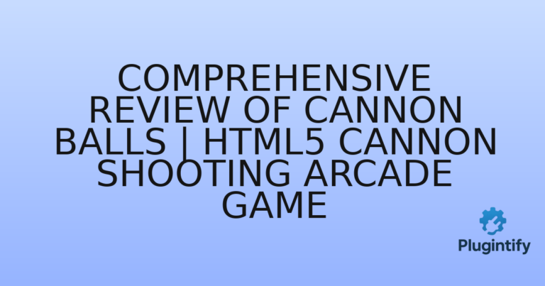 Read more about the article Comprehensive Review of Cannon Balls | HTML5 Cannon Shooting Arcade Game