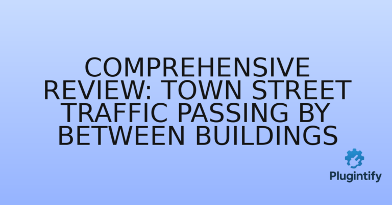 Read more about the article Comprehensive Review: Town Street Traffic Passing By Between Buildings