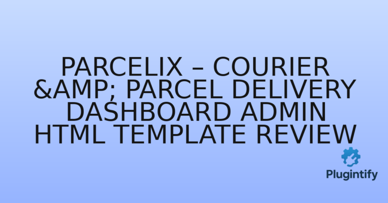 Read more about the article Parcelix – Courier & Parcel Delivery Dashboard Admin HTML Template Review